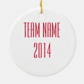 氷Hocky -クリスマスのオーナメント セラミックオーナメント (裏面)