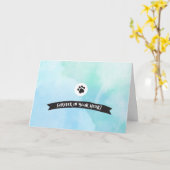 永久にあなたのハートペット悔やみや弔慰カードで カード (黄色い花)