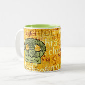 永久にアイルランド人のCladdaghのマグ愛 ツートーンマグカップ (正面左)