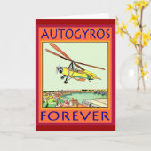 永久にオートジャイロ カード (黄色い花)