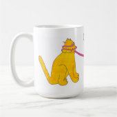 永久にカエルのキス! (手色のマグ) (選択#1) コーヒーマグカップ (左)