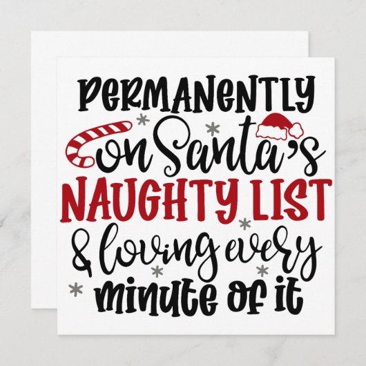 永久にサンタのナウトリストと愛し続ける セーブザデート (正面/裏面)