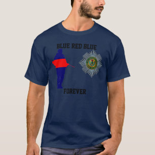 永久にスコットの監視紫系統の青のTシャツ Tシャツ