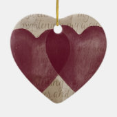 永久にハート セラミックオーナメント (裏面)