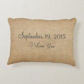 永久にバーラップおよび常に結婚します アクセントクッション (裏面)