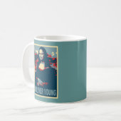 永久にモナ・リザの若者 コーヒーマグカップ (正面左)