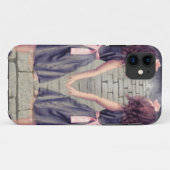 永久にヴィンテージのジェミニ親友の対の女の子 Case-Mate iPhoneケース (裏面(横))