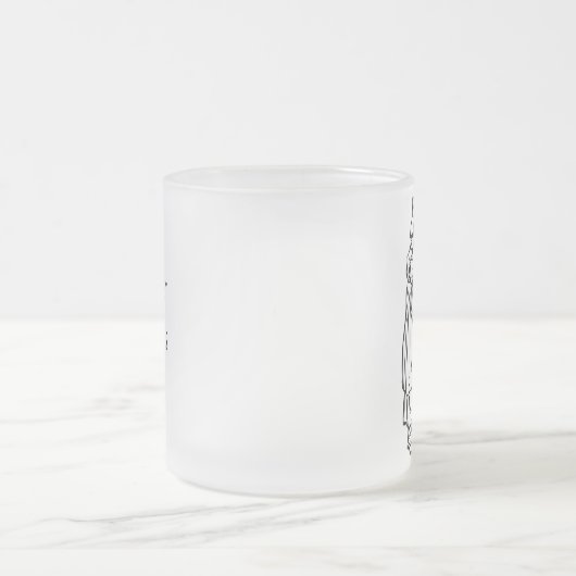 永久にヴィンテージの友人の曇らされたガラスのマグ フロストグラスマグカップ (中央)