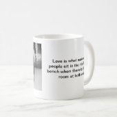 永久に一緒に着席 コーヒーマグカップ (正面右)