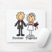 永久に一緒にTシャツおよびギフト マウスパッド (マウス)