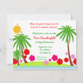 永久に休暇の退職のパーティの招待状 招待状 (正面)