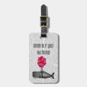 永久に住んでいるように夢を見て下さい ラゲッジタグ (正面縦)