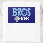 永久に兄弟 長方形シール (バッグ)