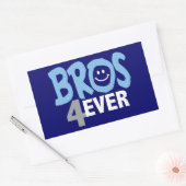 永久に兄弟 長方形シール (封筒)