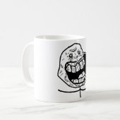 永久に単独で顔 コーヒーマグカップ (正面左)