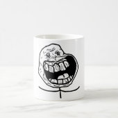 永久に単独で顔 コーヒーマグカップ (中央)