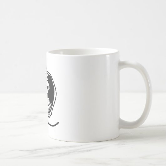永久に単独で顔 コーヒーマグカップ (右)