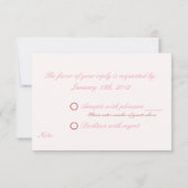 永久に及びRSVPを常に結婚します 出欠カード (裏面)