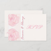 永久に及びRSVPを常に結婚します 出欠カード (正面/裏面)