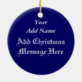 永久に友人のハートのクリスマスのオーナメント セラミックオーナメント (裏面)