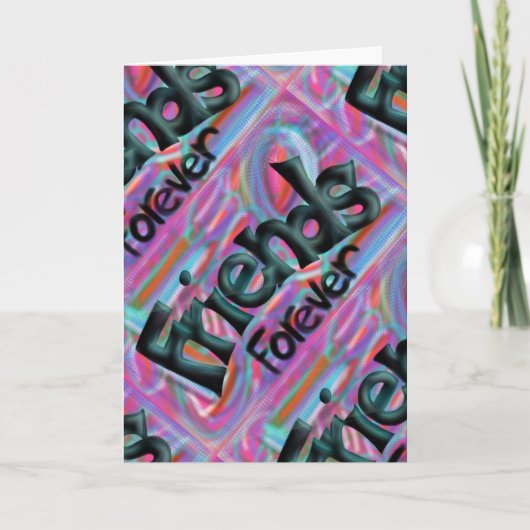 永久に友人の挨拶状 カード (正面)