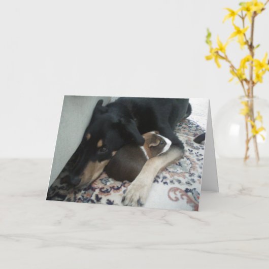 永久に友人 カード (黄色い花)