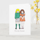 永久に友人 カード (黄色い花)