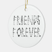 永久に友人 セラミックオーナメント (左)