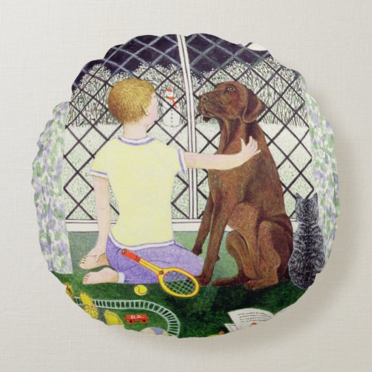 永久に友人 ラウンドクッション (正面)