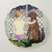 永久に友人 ラウンドクッション (裏面)