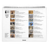 永久に友人- FKMP 2014のカレンダー カレンダー (裏面)