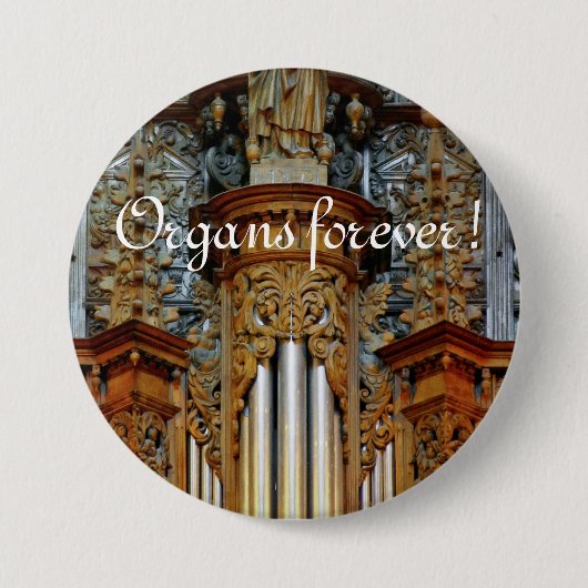 永久に器官! Rodezのカテドラルボタン 缶バッジ (正面)