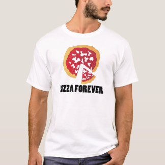 永久に実質ピザ Tシャツ