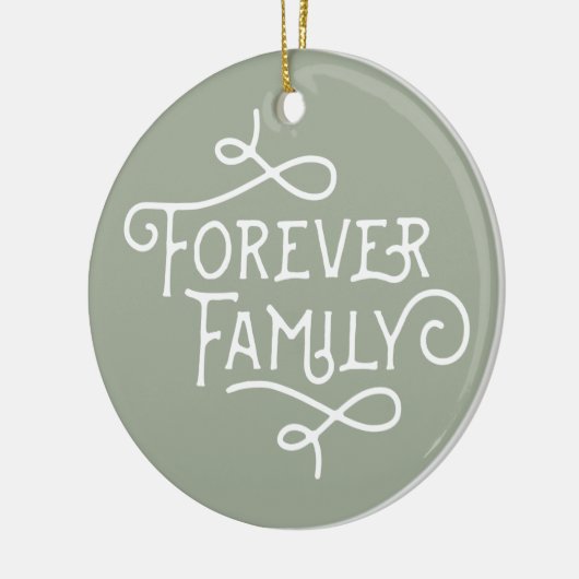 永久に家族のカスタムな木のオーナメント セラミックオーナメント (左)