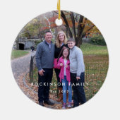 永久に家族のカスタムな木のオーナメント セラミックオーナメント (裏面)