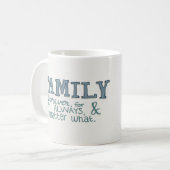 永久に家族のマグ コーヒーマグカップ (正面左)