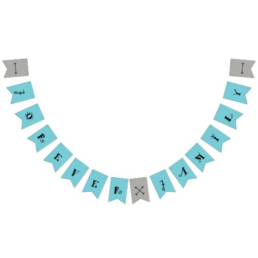 永久に家族の採用のパーティーの旗 バンティングフラッグ (全)