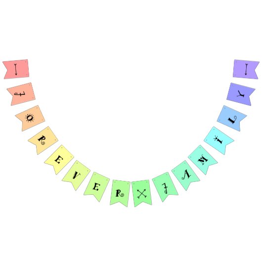 永久に家族の採用のパーティーの旗 バンティングフラッグ (全)