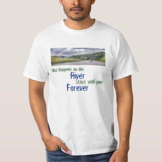 永久に川 Tシャツ (正面)