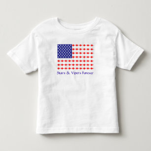 永久に幼児の星及び毒蛇のワイシャツ トドラーTシャツ