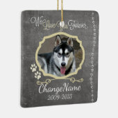 永久に後をつけます記念の記念品の愛して下さい セラミックオーナメント (右)