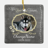 永久に後をつけます記念の記念品の愛して下さい セラミックオーナメント (正面)