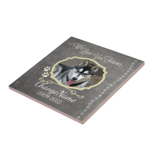 永久に後をつけます記念の記念品の愛して下さい タイル (側面)