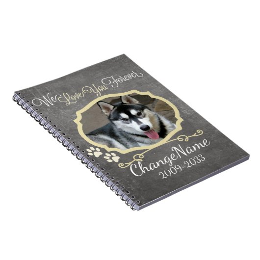 永久に後をつけます記念の記念品の愛して下さい ノートブック (右側)