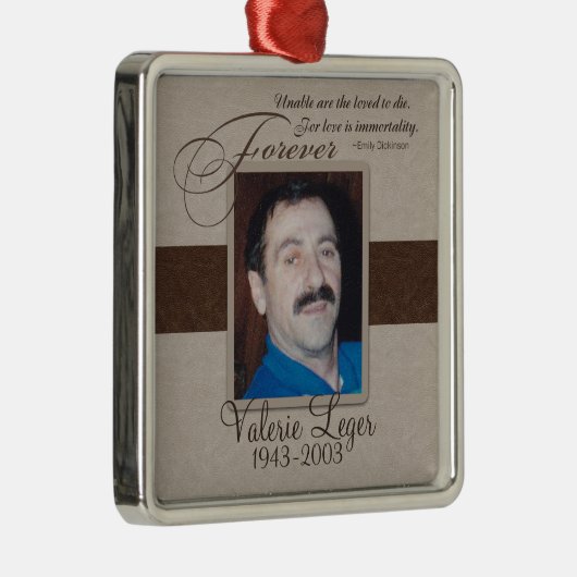 永久に愛されたカスタムな記念物 メタルオーナメント (右)