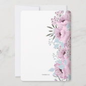 永久に愛結婚式招待状で 招待状 (裏面)