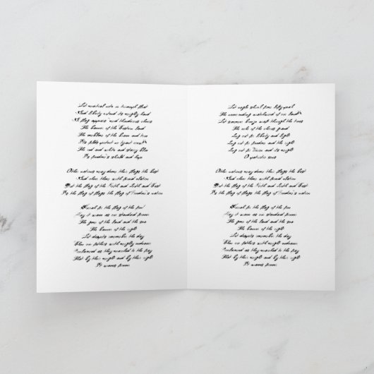 永久に星条旗 カード (内部)