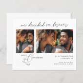 永久に決定された予算2枚の写真の保存日付 (正面/裏面)