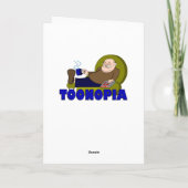 永久に深紅の熱狂者のラグビーのバースデー・カード カード (裏面)