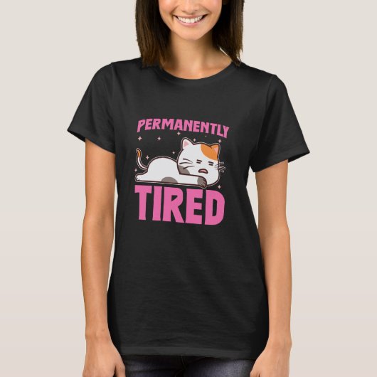 永久に疲れた皮肉屋 Tシャツ (正面)